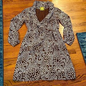 Elizabeth McKay ruffle wrap dress